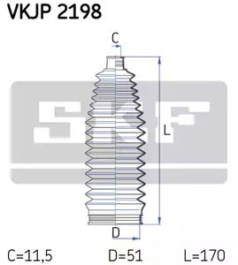 Фото VKJP2198 Комплект пыльника SKF {forloop.counter}}